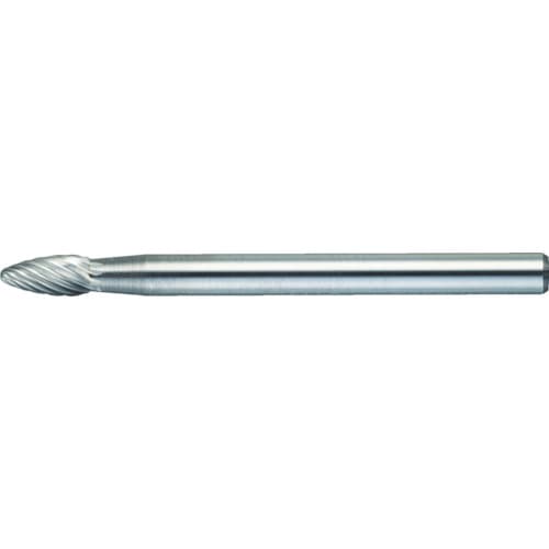■トラスコ中山(TRUSCO)　超硬バー　楕円　Φ３Ｘ刃長６Ｘ軸３　シングルカット　TB51A030S TB51A030S