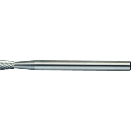 ■トラスコ中山(TRUSCO)　超硬バー　逆テーパー型　Φ３（１０°）Ｘ刃長４Ｘ軸３シングルカット　TB52A030S
