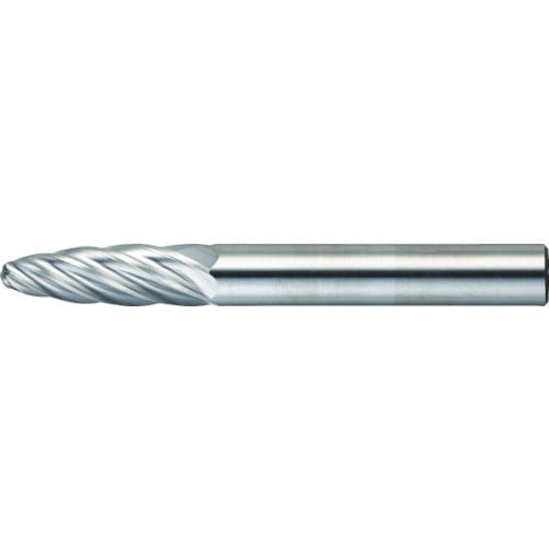 ■トラスコ中山(TRUSCO)　超硬バー　砲弾型　Φ６Ｘ刃長１９Ｘ軸６　アルミカット　TA3C060 TA3C060