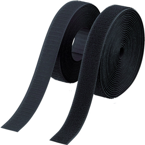 ■トラスコ中山(TRUSCO)　マジックテープ　縫製タイプ　１００ｍｍＸ５ｍ　黒　TMSH-1005-BK