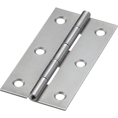 ■トラスコ中山(TRUSCO)　スチール製薄口普通蝶番　生地仕上げ　全長６３．５ｍｍ　５５０－６４Ｎ　（１袋１０個入り　キジビスナシ） ５５０－６４Ｎ （１袋１０個入り　キジビスナシ）