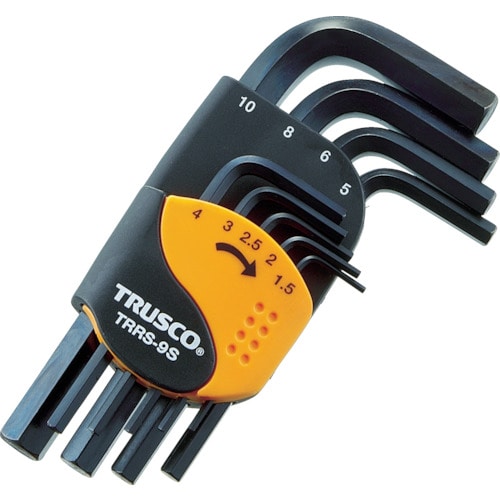 ■トラスコ中山(TRUSCO)　六角棒レンチセット　ショートタイプ　９本組  TRRS-9S TRRS-9S