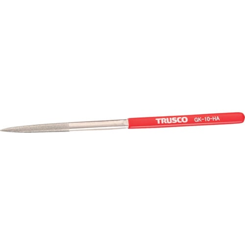 ■トラスコ中山(TRUSCO)　ダイヤモンドヤスリ　鉄工用　１０本組　半丸　GK-10-HA GK-10-HA