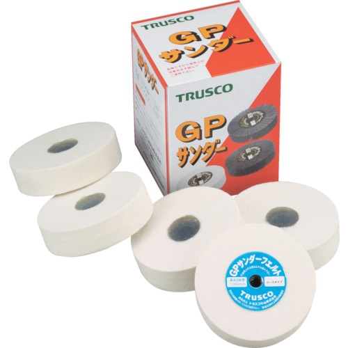 ■トラスコ中山(TRUSCO)　ＧＰサンダーフェルト　ねじ込み式　Φ１００　５個入　ハード　GPSF10025H