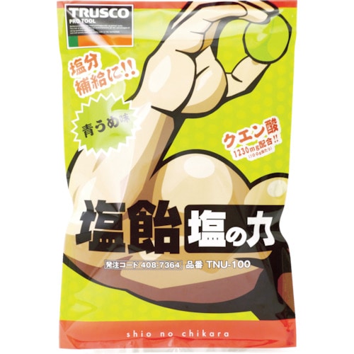 ■トラスコ中山(TRUSCO)　塩飴　塩の力　１００ｇ袋入　青梅味　TNU100
