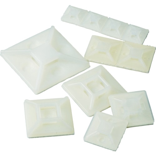 ■トラスコ中山(TRUSCO)　結束バンド固定具（粘着シート付）幅３．２　４連結（２５個）　単体１　THC-100-S4 THC-100-S4