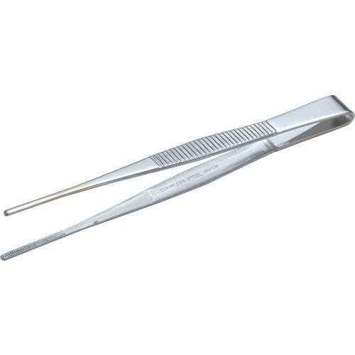 ■トラスコ中山(TRUSCO)　ステンレス製ピンセット　１２５ｍｍ　直ギザ付  TSP-21  (125MMﾁｮｸ) TSP-21 (125MMﾁｮｸ)