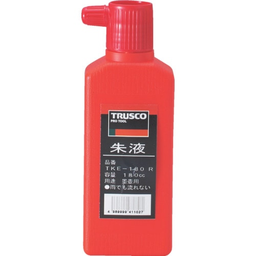■トラスコ中山(TRUSCO)　朱液　１８０ｃｃ　赤  TKE-180  R TKE-180 R