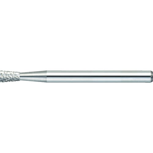 ■トラスコ中山(TRUSCO)　超硬バー　逆テーパー型　Φ５Ｘ刃長６．３Ｘ軸３　ダブルカット　TB52B050