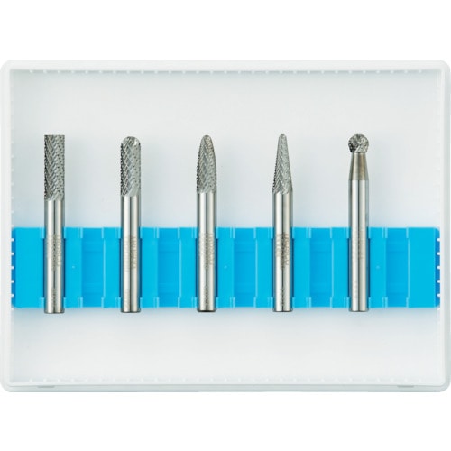 ■トラスコ中山(TRUSCO)　超硬バーセットＣシリーズ　軸６ｍｍ　刃径６ｍｍ　５本セット　TB-C060-5S TB-C060-5S