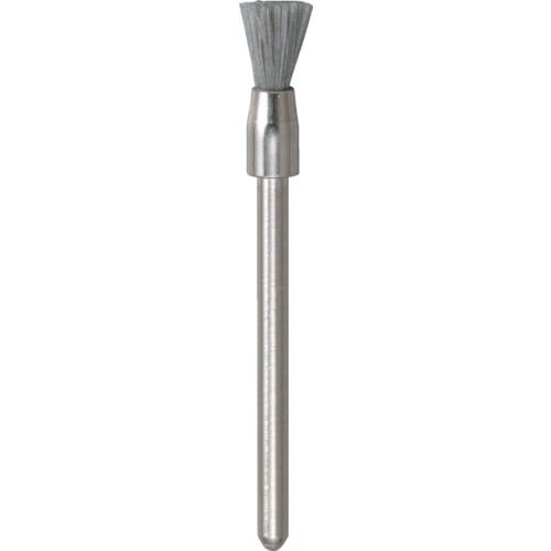 ■トラスコ中山(TRUSCO)　エンド型ブラシ　ダイヤ入ナイロン　線０．２５Ｘ筒径Φ５Ｘ軸Φ３　53E-7