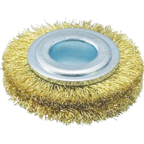 ■トラスコ中山(TRUSCO)　ホイルブラシ　３２Ｘ１０ｍｍ穴　真鍮線　線径０．１５　TB-6304 TB-6304