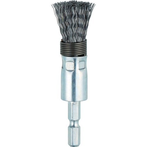 ■トラスコ中山(TRUSCO)　六角軸筒型ブラシΦ１５Ｘ６．３５　鋼線０．３　スプリング付　TEBS6-15S TEBS6-15S
