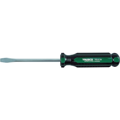 ■トラスコ中山(TRUSCO)　プラスチック柄ドライバー（マグネット入り）  TPD-6-100 TPD-6-100