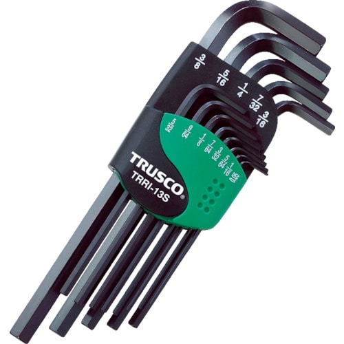 ■トラスコ中山(TRUSCO)　六角棒レンチセット　１３本組（インチタイプ）  TRRI-13S TRRI-13S