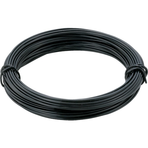 ■トラスコ中山(TRUSCO)　カラー針金　小巻タイプ・１８番手　黒　線径１．２ｍｍ  TCWS-12BK TCWS-12BK