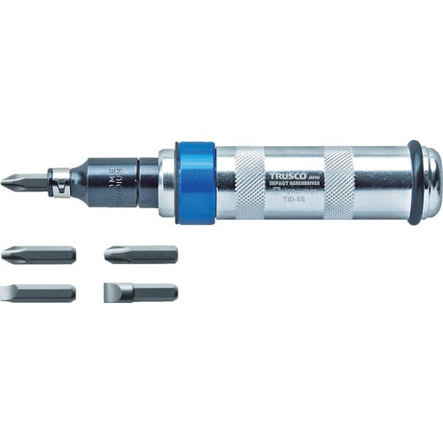 ■トラスコ中山(TRUSCO)　インパクトドライバー　ビット５本付　差込角１２．７ｍｍ  TID-5S TID-5S