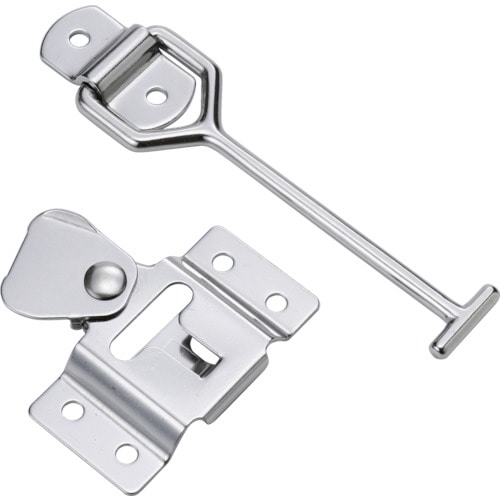 ■トラスコ中山(TRUSCO)　車体ドア留め金具　横型・ステンレス製　１３７ｍｍ  TDF-130Y  (ﾖｺｶﾞﾀ) TDF-130Y (ﾖｺｶﾞﾀ)