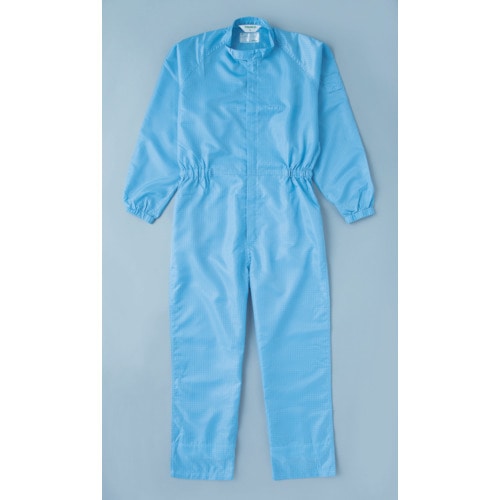 ■トラスコ中山(TRUSCO)　制電糸グリッド仕様フード無つなぎ服　ブルー　３Ｌ　TCOG-B-3L TCOG-B-3L