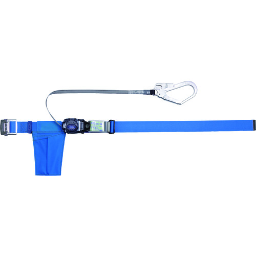 ■ＴＲＵＳＣＯ　巻取式安全帯　１本つり専用　幅５０ｍｍＸ長さ１４００ｍｍ　ブルー GR590ALB