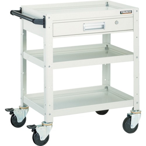 ■トラスコ中山(TRUSCO)　バーディワゴン　６００Ｘ４００　引出付　ＹＧ色BDW763VYG