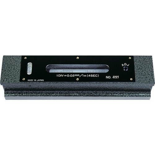 ■トラスコ中山(TRUSCO)　平形精密水準器　Ｂ級　寸法１５０　感度０．０５　TFL-B1505 TFL-B1505