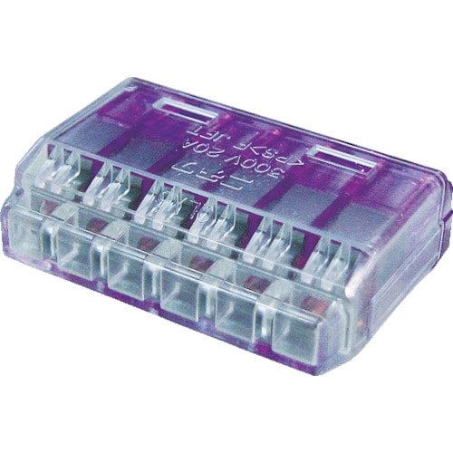 ■トラスコ中山(TRUSCO)　差込形電線コネクタ極数６　T-QL-6