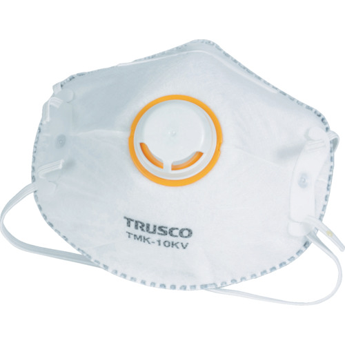 ■トラスコ中山(TRUSCO)　一般作業用マスク　活性炭入　排気弁付　１０枚入　TMK-10KV TMK-10KV