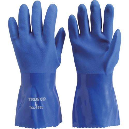 ■トラスコ中山(TRUSCO)　耐油ビニール手袋　ロングタイプ　ＬＬサイズ　TGL-233LL TGL-233LL