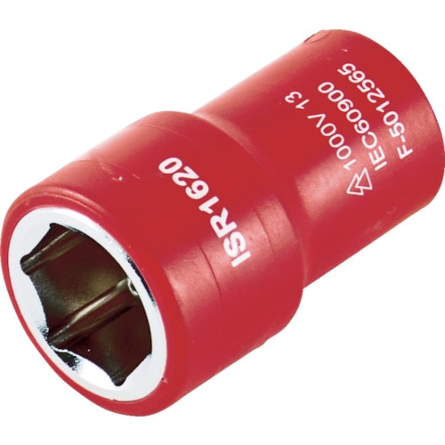 ■トラスコ中山(TRUSCO)　絶縁ソケット（６角）　差込角１２．７　対辺１０ｍｍ　TZ410S