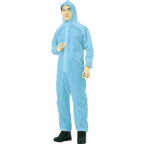 ■トラスコ中山(TRUSCO)　不織布使い捨て保護服　Ｌサイズ　ブルー　TPCLB TPCLB