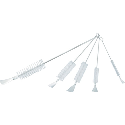 ■トラスコ中山(TRUSCO)　理化学ブラシ　注射器用　ナイロン毛　ステンレス柄１０ｃｃ用　TBSS10N TBSS10N