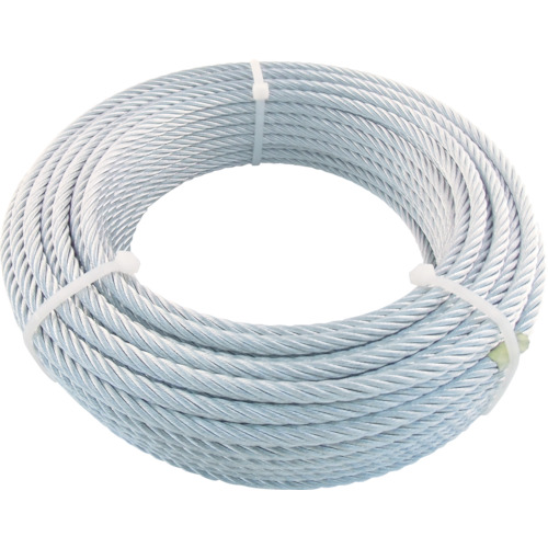 ■トラスコ中山(TRUSCO)　ＪＩＳ規格品メッキ付ワイヤロープ　（６Ｘ２４）Φ９ｍｍＸ５０ｍ　JWM9S50 JWM9S50