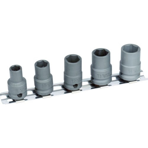 ■トラスコ中山(TRUSCO)　インパクト用ソケット５個組セット　差込角９．５ｍｍ　T35SET T35SET