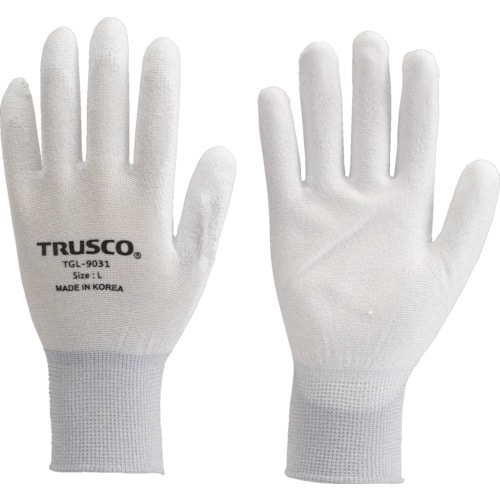 ■トラスコ中山(TRUSCO)　カーボン・ナイロンインナー手袋ＰＵ手のひらコート　Ｓ　TGL9031S TGL9031S