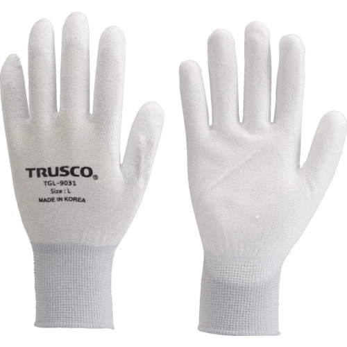 ■トラスコ中山(TRUSCO)　カーボン・ナイロンインナー手袋ＰＵ手のひらコート　Ｍ　TGL9031M
