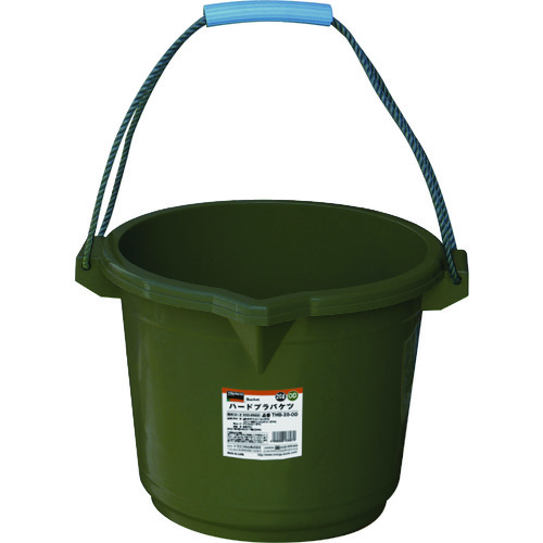 ■ＴＲＵＳＣＯ　ハードプラバケツ　２０Ｌ　ＯＤ色 THB20OD