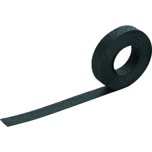 ■ＴＲＵＳＣＯ　ナイロン平ベル　１．２ｔ×２０ｍｍ×５ｍ　黒 TNB205BK