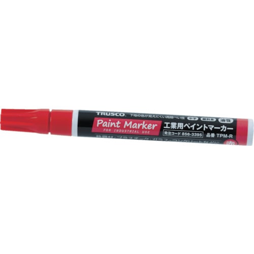 ■ＴＲＵＳＣＯ　工業用ペイントマーカー油性中字　赤 TPMR