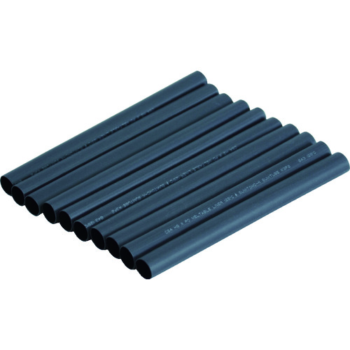 ■トラスコ中山(TRUSCO)　粘着剤付き熱収縮チューブ　収縮率３：１　１０本　ＴＲＰＷ３．２０．６１０ TRPW3.20.610