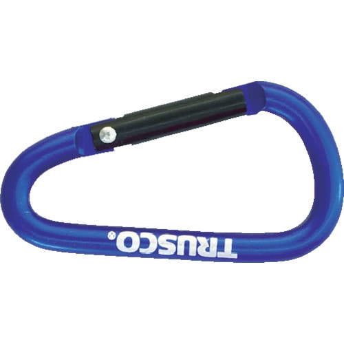 ■トラスコ中山(TRUSCO)　カラビナ　線径５ｍｍＸ５０ｍｍ　Ｄ型　ブルー　ＴＫＮ５５０ＢＬ TKN550BL