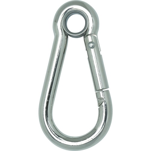 ■トラスコ中山(TRUSCO)　国産カラビナハーケン　Ａ型　スチール製　１２Ｘ１４０ｍｍ　ＴＫＨ１２Ａ