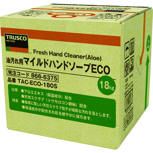 ■ＴＲＵＳＣＯ　マイルドハンドソープ　ＥＣＯ　１８Ｌ　詰替　バッグインボックス TACECO180S
