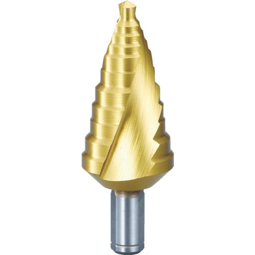 ■トラスコ中山(TRUSCO)　ステップドリル　２枚刃チタンコーティング　６～２７ｍｍ　段数１１  TSDSC27