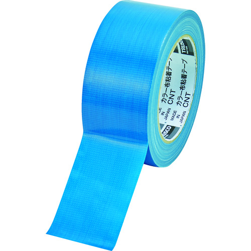 ■ＴＲＵＳＣＯ　カラー布粘着テープ　幅５０ｍｍ長さ２５ｍ　ブルー CNT5025B