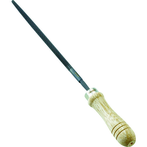 ■ＴＲＵＳＣＯ　鉄工用ヤスリ　木柄付　丸　中目　刃長１５０ TMA15002S