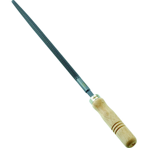 ■ＴＲＵＳＣＯ　鉄工用ヤスリ　木柄付　丸　中目　刃長２５０ TMA25002S