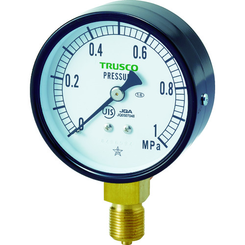 ■ＴＲＵＳＣＯ　ＪＩＳ汎用圧力計Ａ型７５Φ TPG751.0