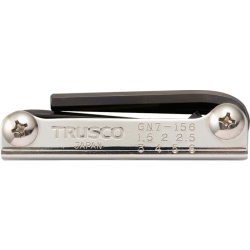 ■トラスコ中山(TRUSCO)　ナイフ式六角棒レンチセット　７本組  GN7-156  (7ﾎﾝｸﾞﾐ 1.5-6MM) GN7-156 (7ﾎﾝｸﾞﾐ 1.5-6MM)