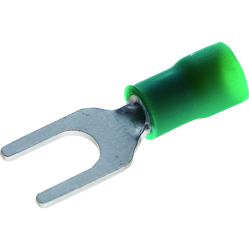 ■ＴＲＵＳＣＯ　絶縁被覆付圧着端子　拡管形　Ｙ形　１００個入 TBVF1.253.5G